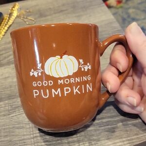 5 For 25.00/ " Good Morning PUMPKIN" Mug, NWOT